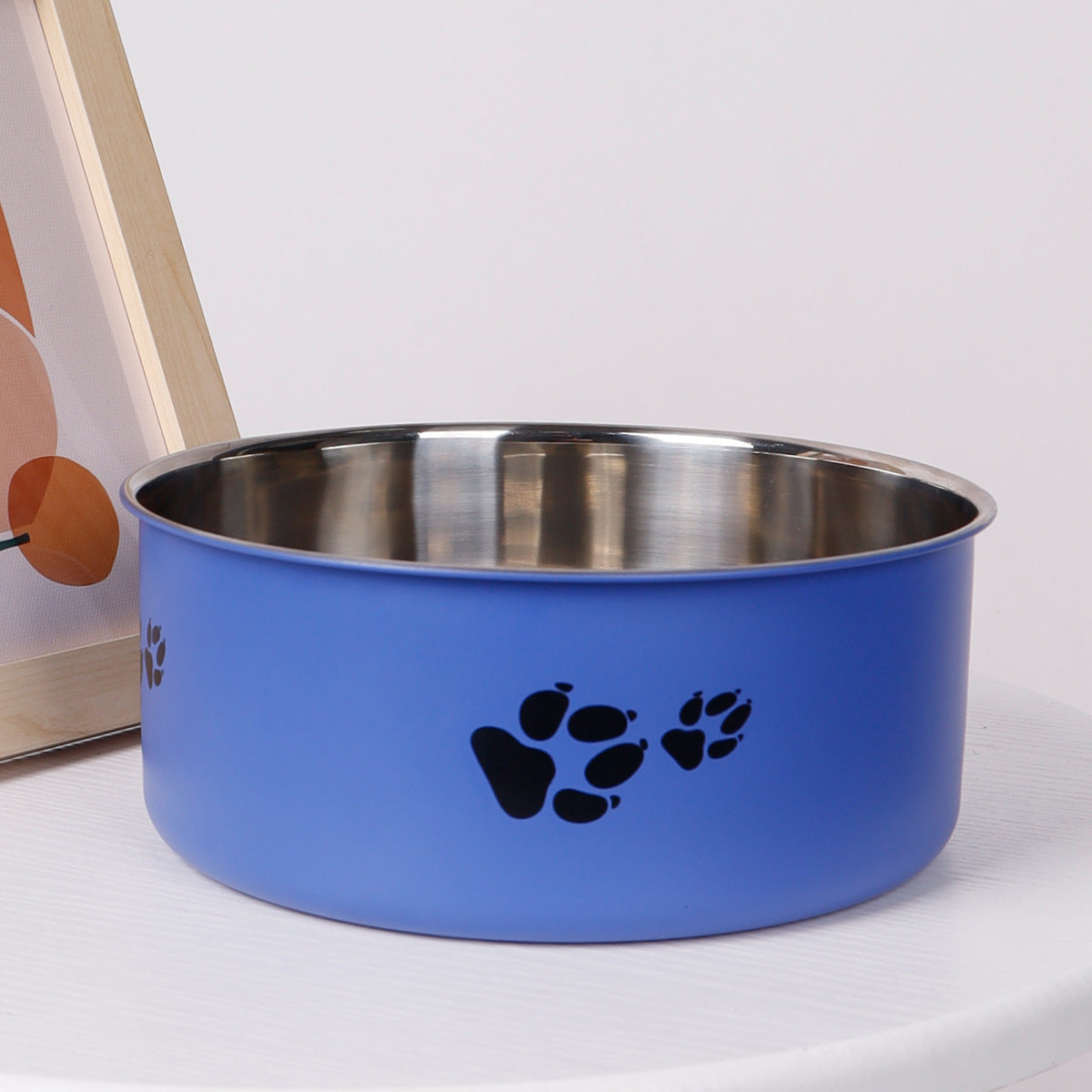Stainless Steel Dog Bowl Large Capacity Anti-tumble Cat Bowl Pets Fashion