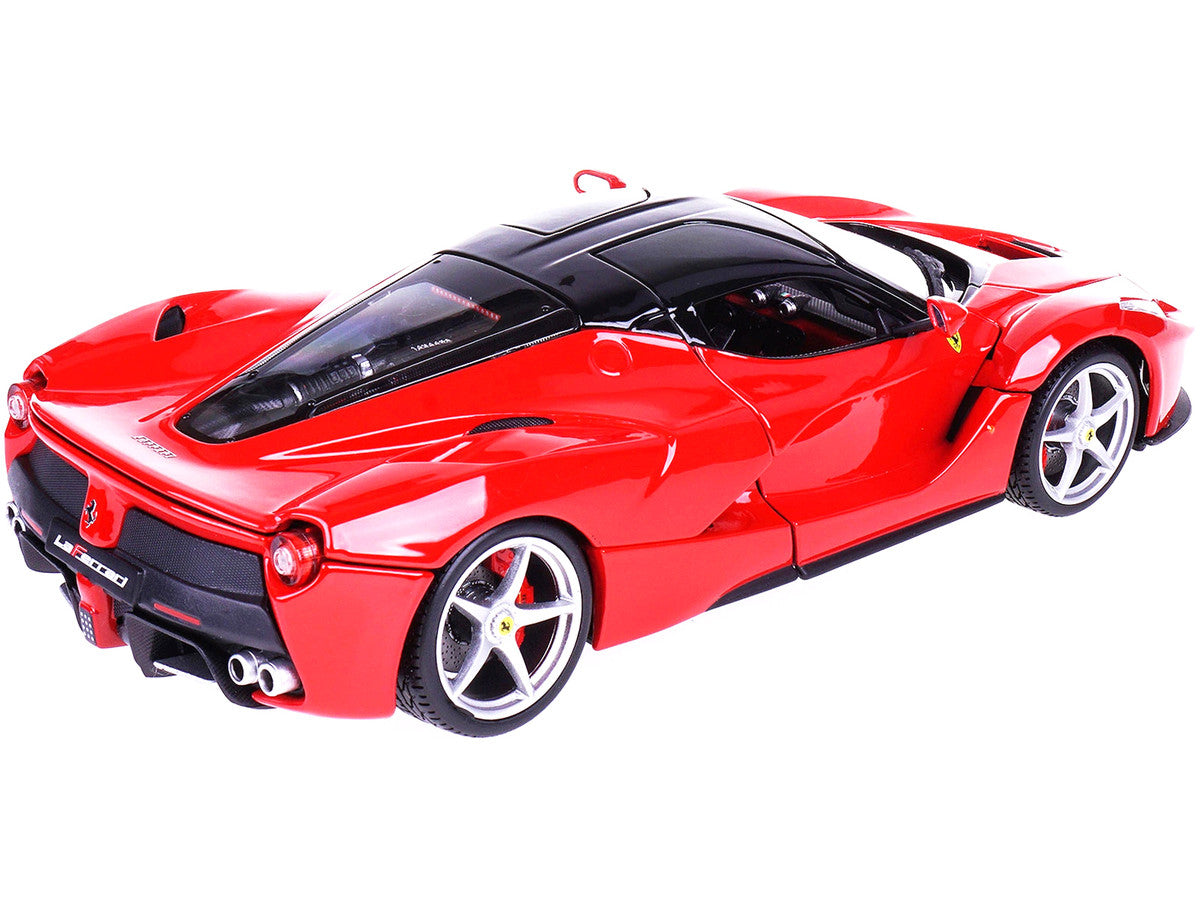Ferrari LaFerrari F70 Red with Black Top "Signature Series" 1/18 Diecast Model Car by Bburago LuxuryLifeWay Online Store