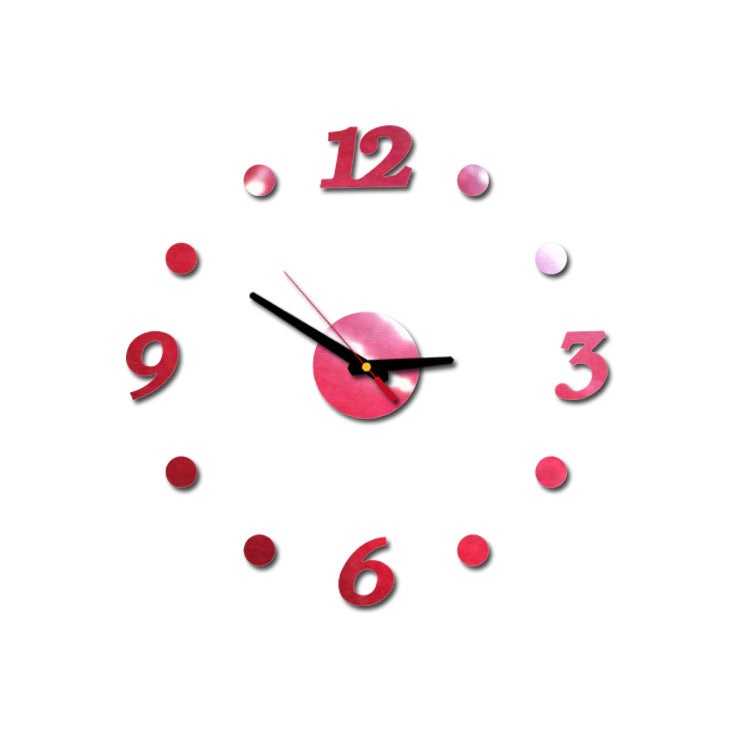Creative Acrylic Silent Mirror Decorative Wall Clock PearlNestDecor.com