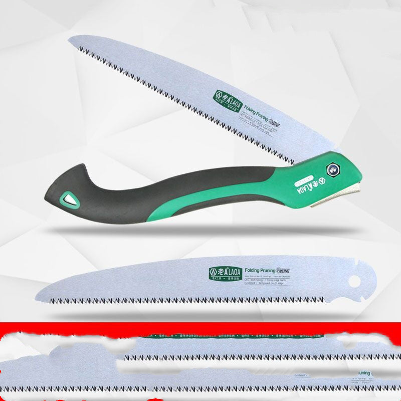 SK5 Material Woodworking Hand Saw Woodworking Saw Triple Fast Folding Saw, Garden Hand Saw