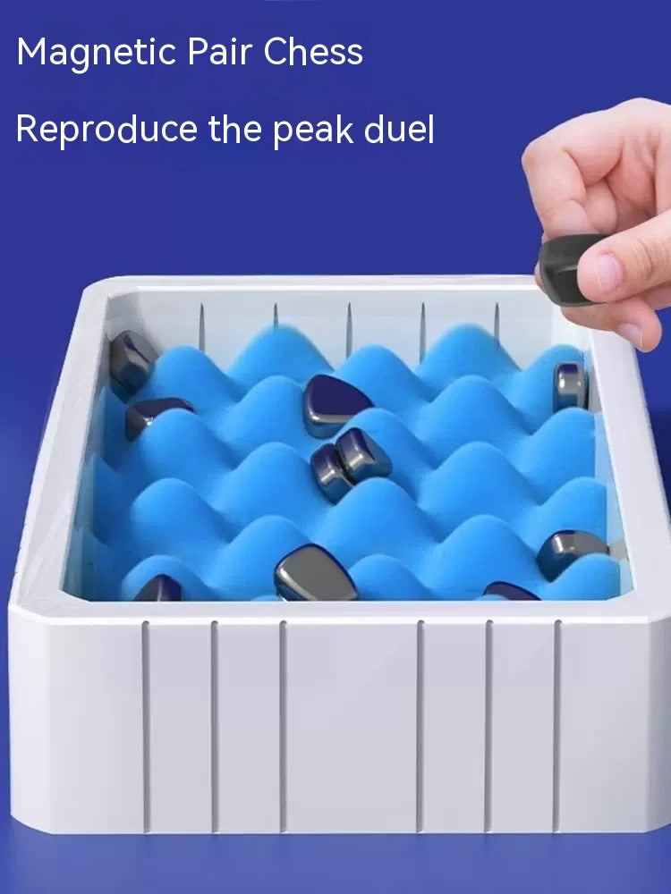 Magnetic Chess Board Game - Concentration Training with Sponge & Rope Accessories