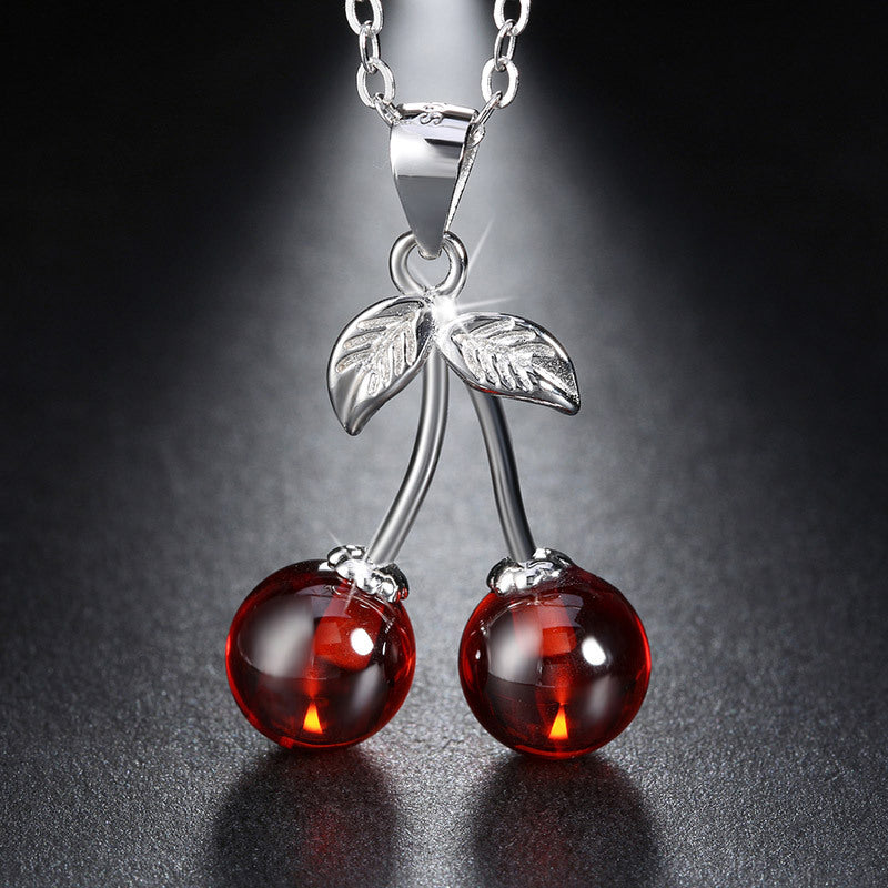 S925 Sterling Silver Necklace Pomegranate LadyShow.Store