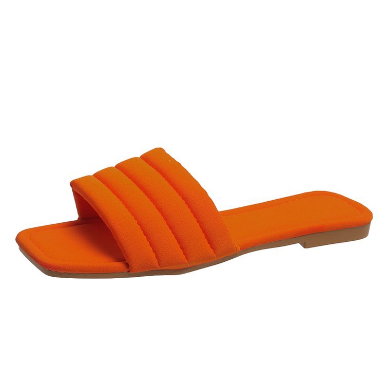 Summer European And American New Fashion Suede Square Head Casual Beach Sandals LadyShow.Store