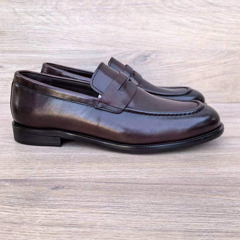 Handmade Men's Shoes, Breathable British-style Loafers, Casual Best YouTube Store