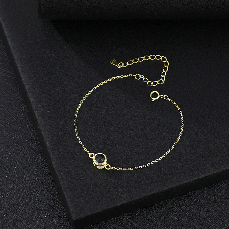 S925 Silver Language Projection Bracelet LadyShow.Store