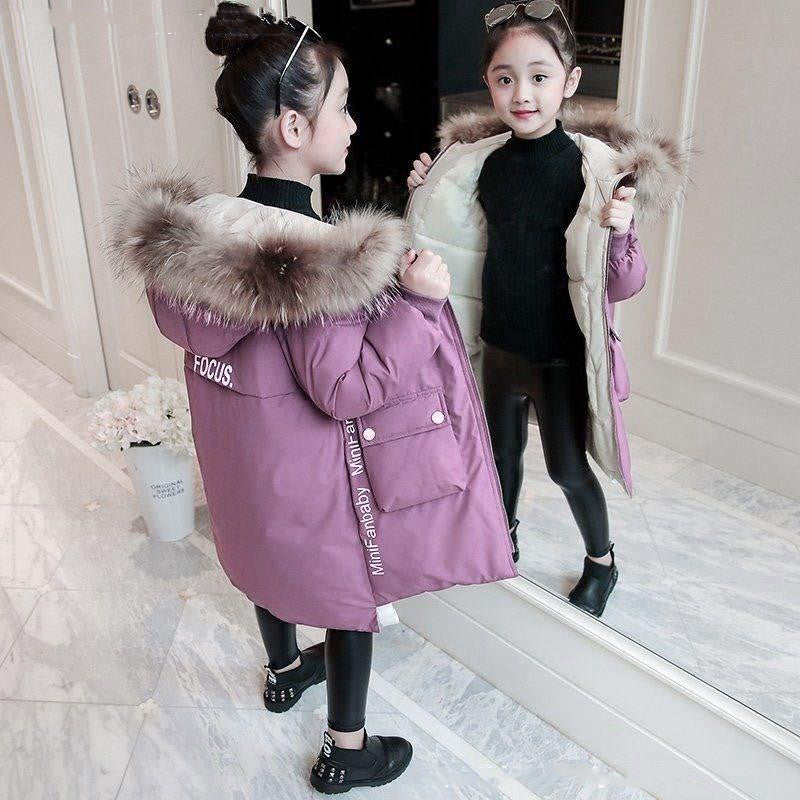 Girls' Down Jackets Anti-season Clearance Foreign Air CJD
