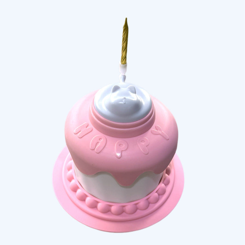 Multifunctional Cake Shape Cat Toy Creative Pet Feeding Bowl Pets Fashion
