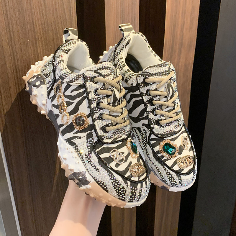 Luxury Designer Rhinestone Women's Casual Sports Shoes LadyShow.Store