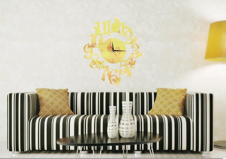 Creative Diy Cat Wall Clock Study Bedroom PearlNestDecor.com