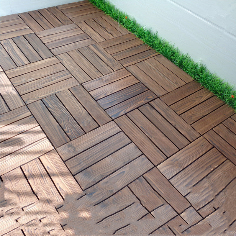 Self-paved Anticorrosive Sun Room Garden Splicing Outdoor Wooden Floor Material