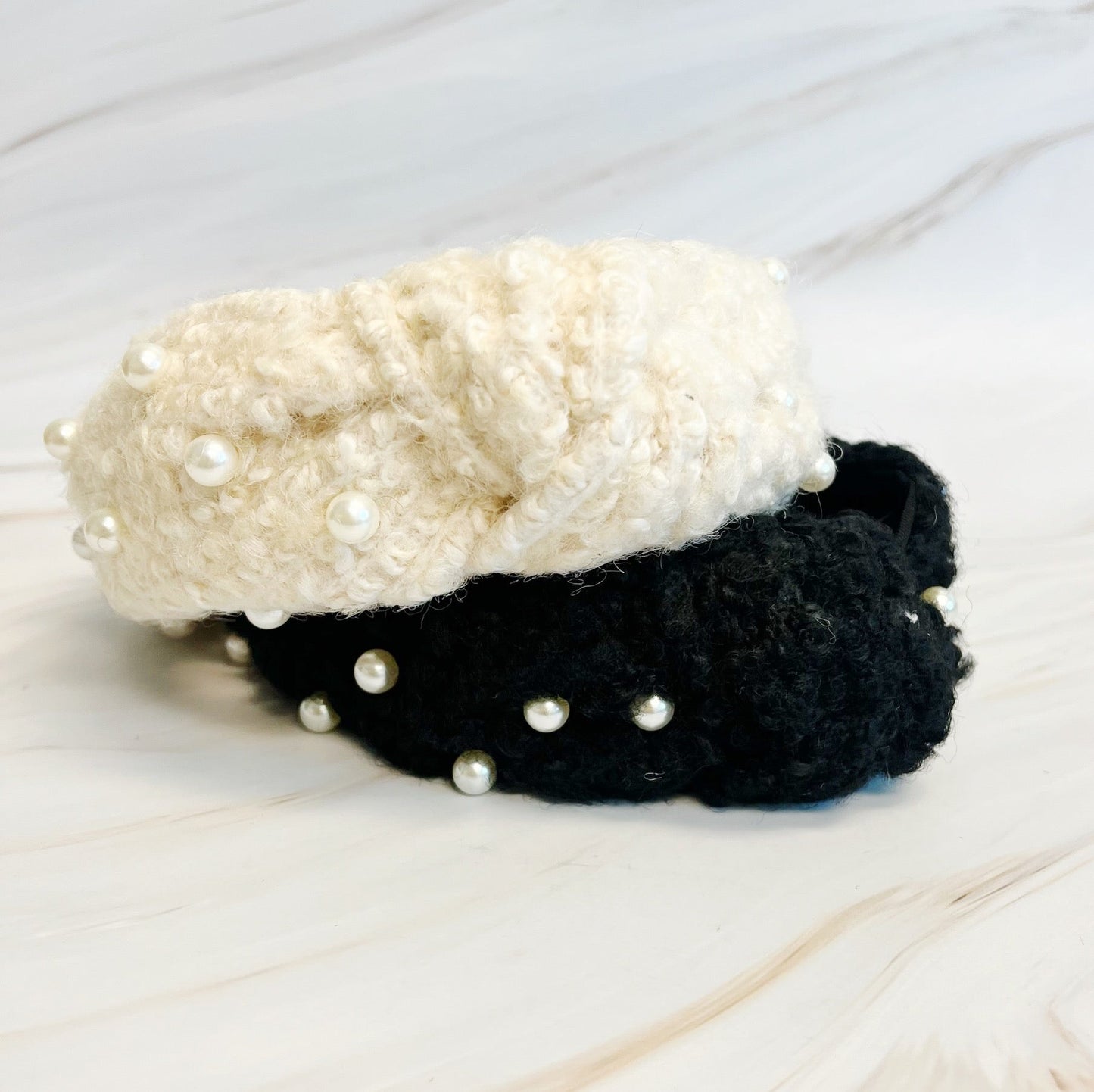 Pearl And Tweed Knotted Headband LadyShow.Store
