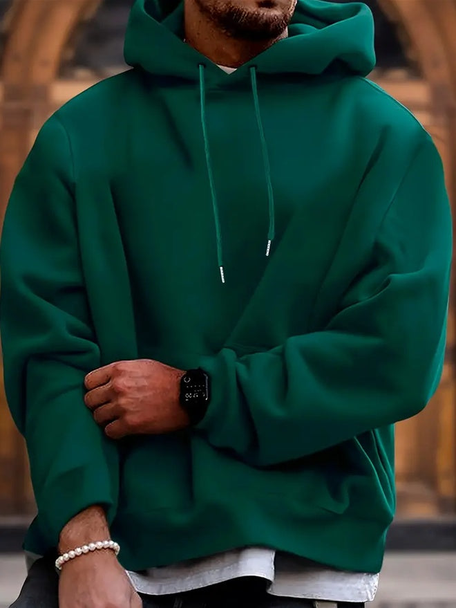 Men's Solid Color Hooded Jumper Best YouTube Store