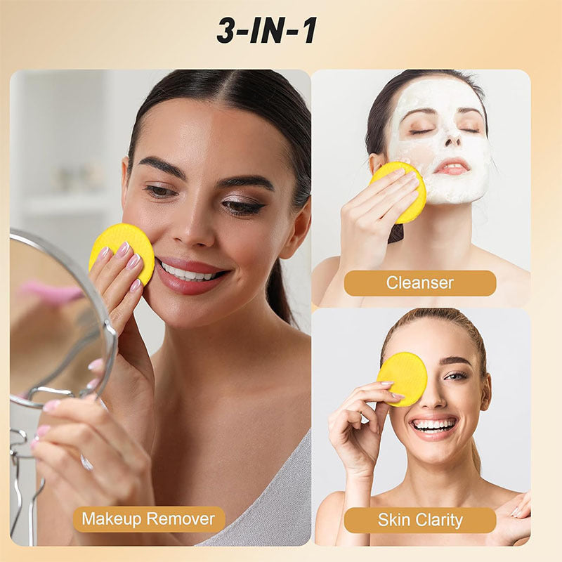 CANAMIN Turmeric Cotton Pads 50 Pcs Tri Light Beauty