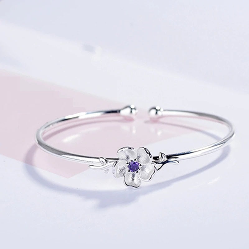 Sakura S925 Silver Letter Bracelet LadyShow.Store