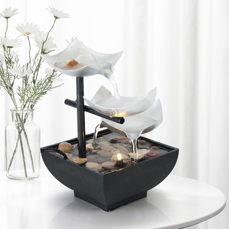 Flowing Water Desktop Fountain PearlNestDecor.com