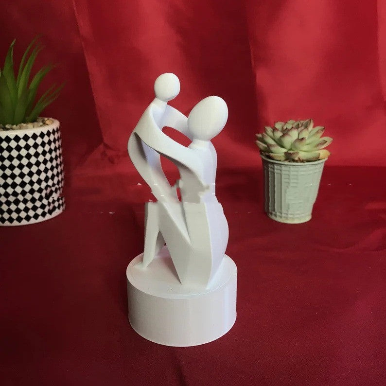 Mother And Baby Decorative Resin Sculpture PearlNestDecor.com