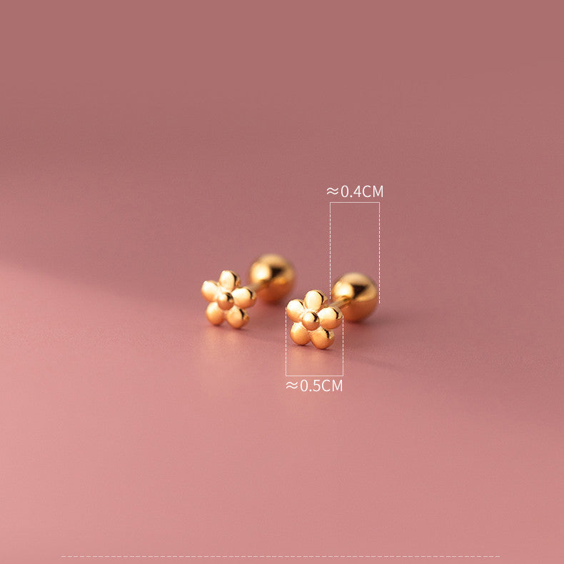 S925 Sterling Silver Flower Thread Earrings LadyShow.Store