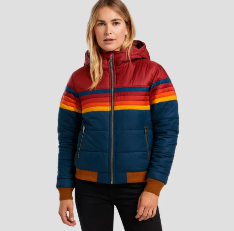 Women's Casual Hooded Printed Short Cotton Jacket CJD