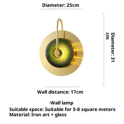 Creative Restaurant Living Room Bedroom Background Wall Lamp PearlNestDecor.com