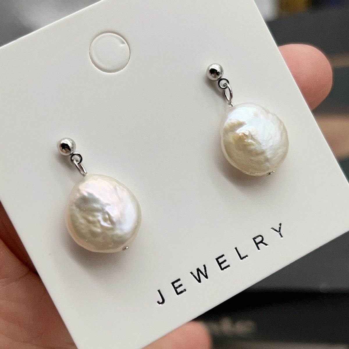 Classic Double Bead Baroque Stud Earrings LadyShow.Store