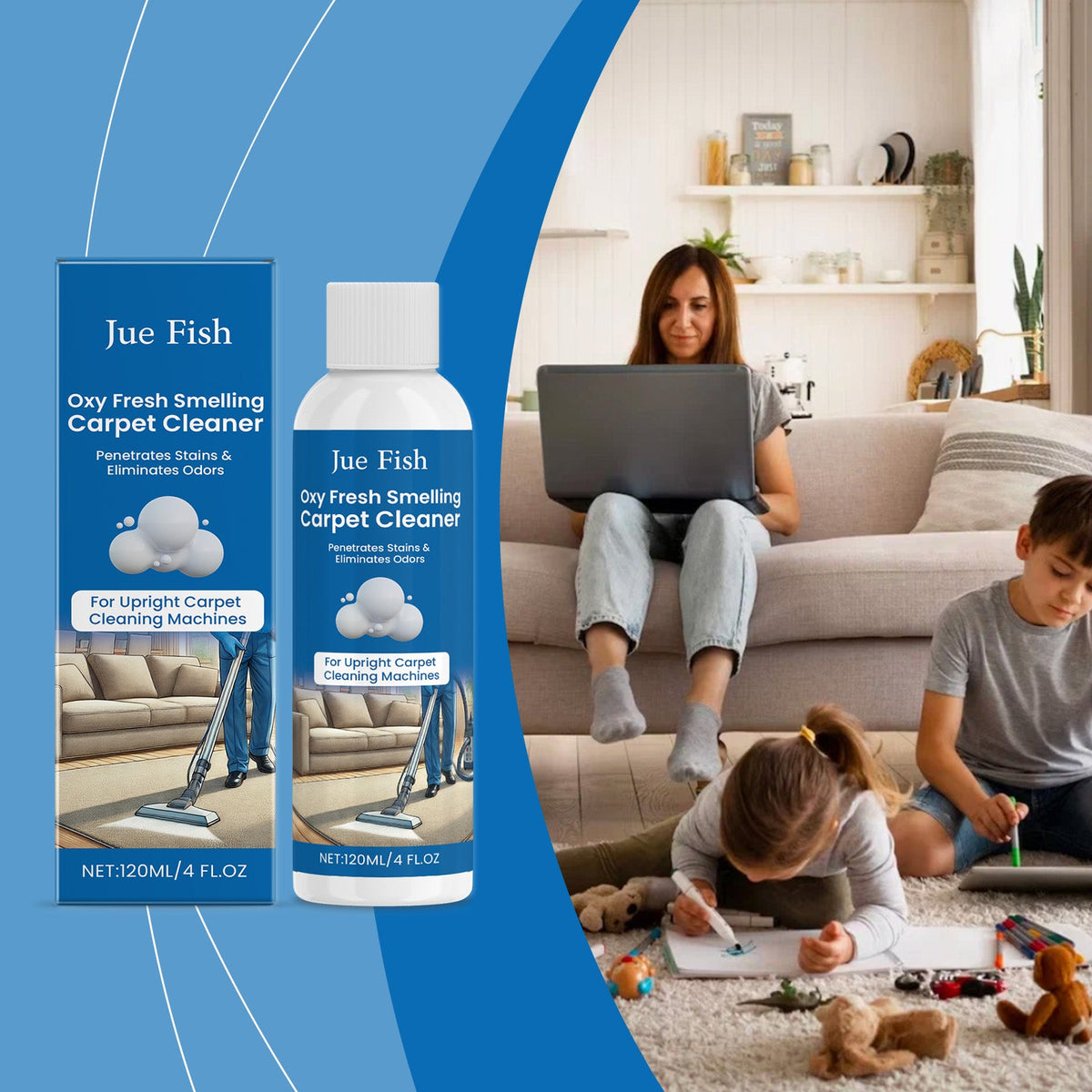 Carpet Cleaner 120ml-box Tri Light Beauty