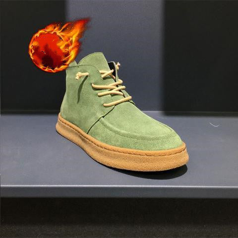 Trendy Casual High-Top Thick Sole Shoes LadyShow.Store