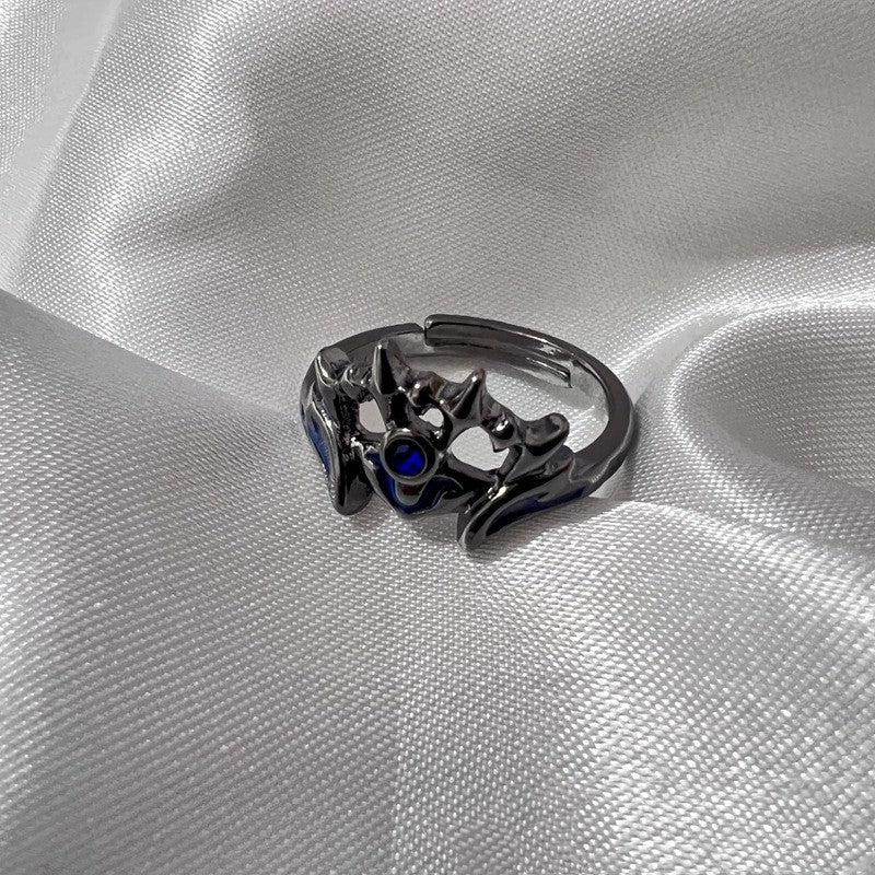 S925 Silver Ring Couple Geometry LadyShow.Store