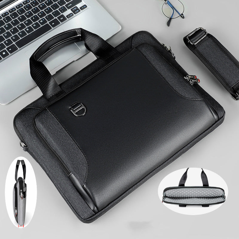 Laptop Bag Men's Handbag Briefcase Shockproof Pu Leather CJD