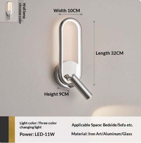 Rotating Touch-Control Creative Wall Light For The Bedside PearlNestDecor.com