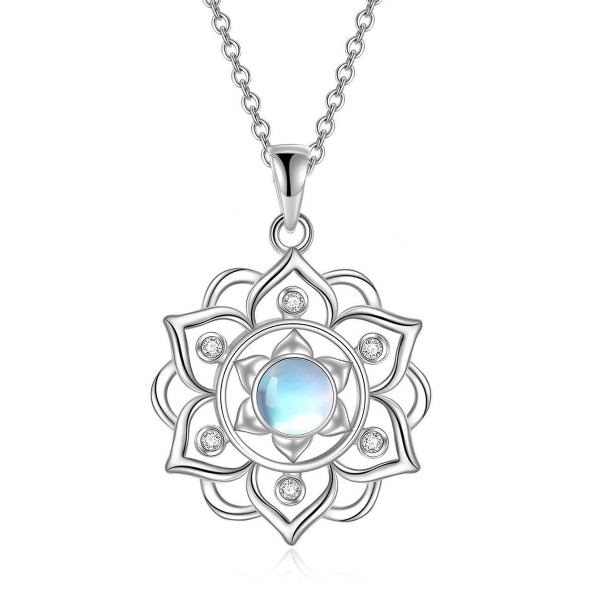 S925 Lotus Pendant Clavicle Chain LadyShow.Store