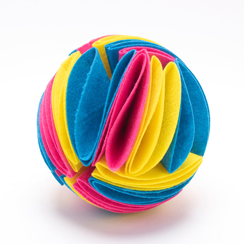 Foldable Dog Snuffle Ball Dog Training Toys Increase IQ Pet Cat Training Games Feeding Intelligence Toy Pets Fashion
