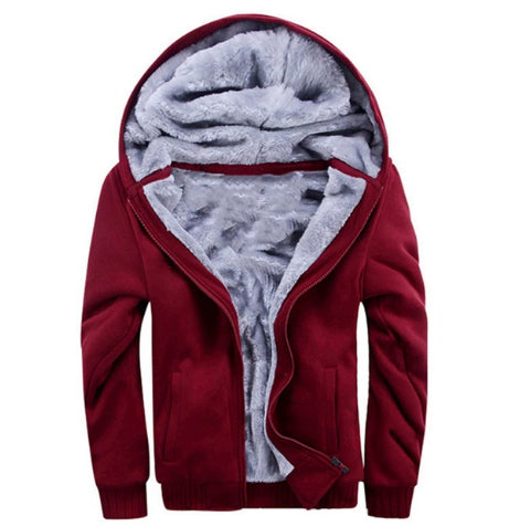 Plus Fleece Sweater Men S Casual Sport Fleece Hooded Jackets NorixaFashion.com