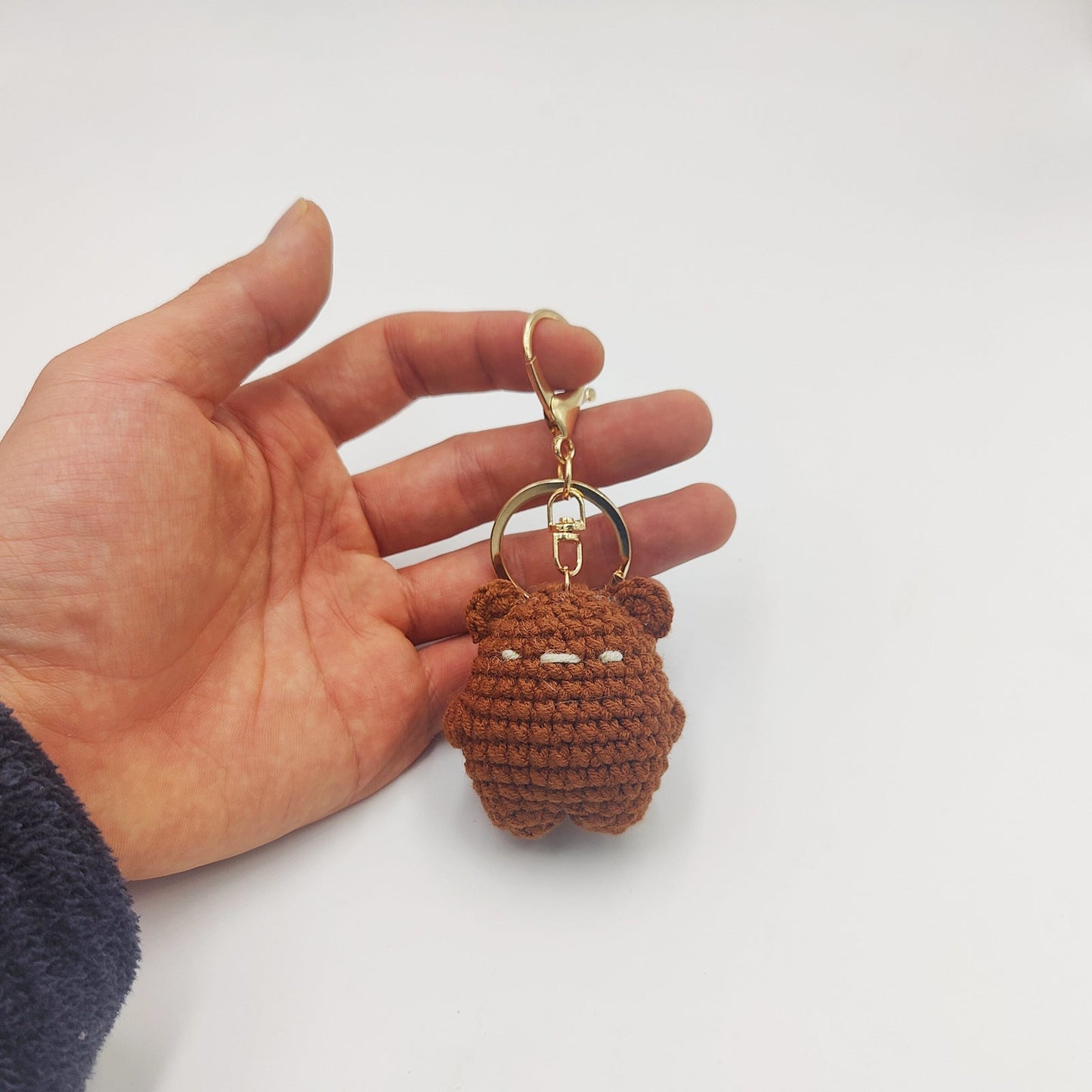 Cute Bear Pendant Handmade Woven Keychain LadyShow.Store