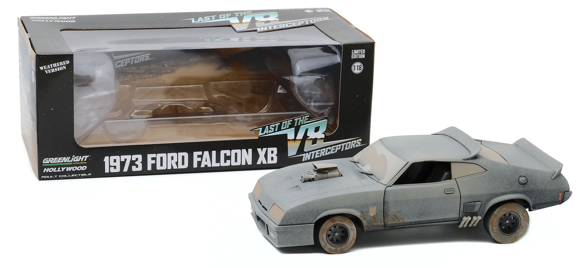 1973 Ford Falcon XB RHD (Right Hand Drive) (Weathered Version) "Last of the V8 Interceptors" (1979) Movie 1/18 Diecast Model Car by Greenlight LuxuryLifeWay Online Store