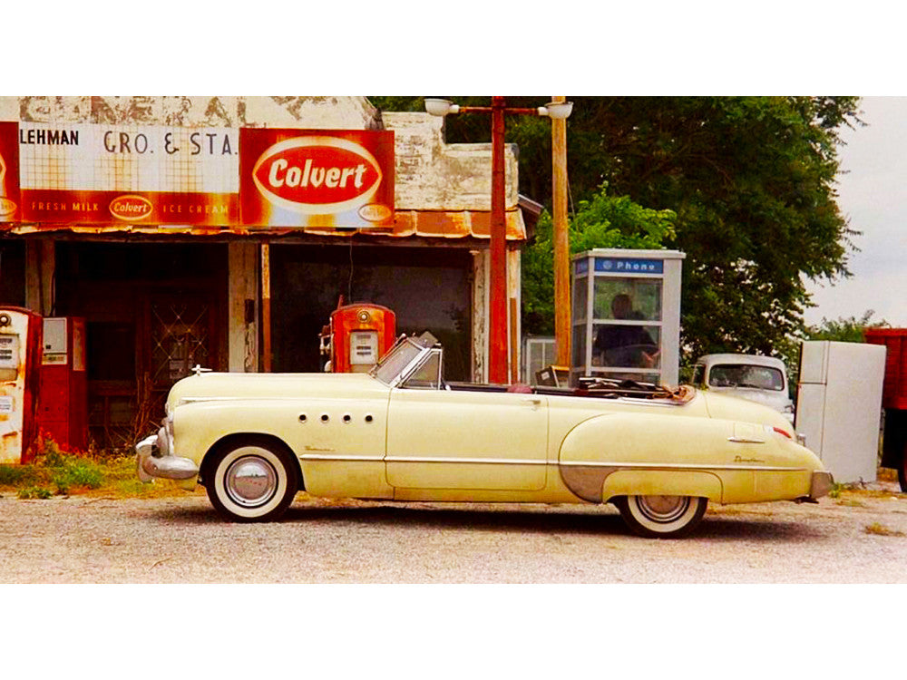 1949 Buick Roadmaster Convertible (Charlie Babbitt's) Yellow with Red Interior "Rain Man" (1988) Movie 1/18 Diecast Model Car by Greenlight LuxuryLifeWay Online Store