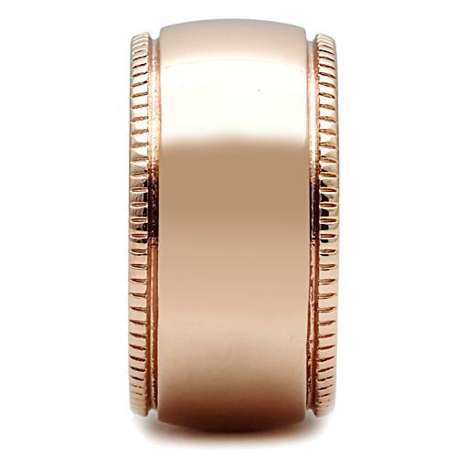 GL213 - IP Rose Gold(Ion Plating) Brass Ring with No Stone LuxuryLifeWay Online Store