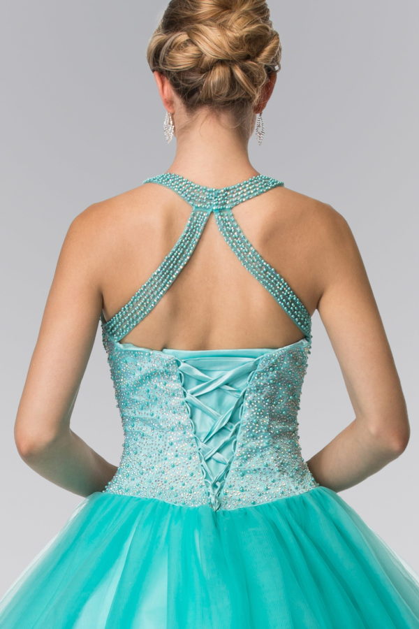 Illusion Sweathearted Tulle Quinceanera Dress LuxuryLifeWay Online Store