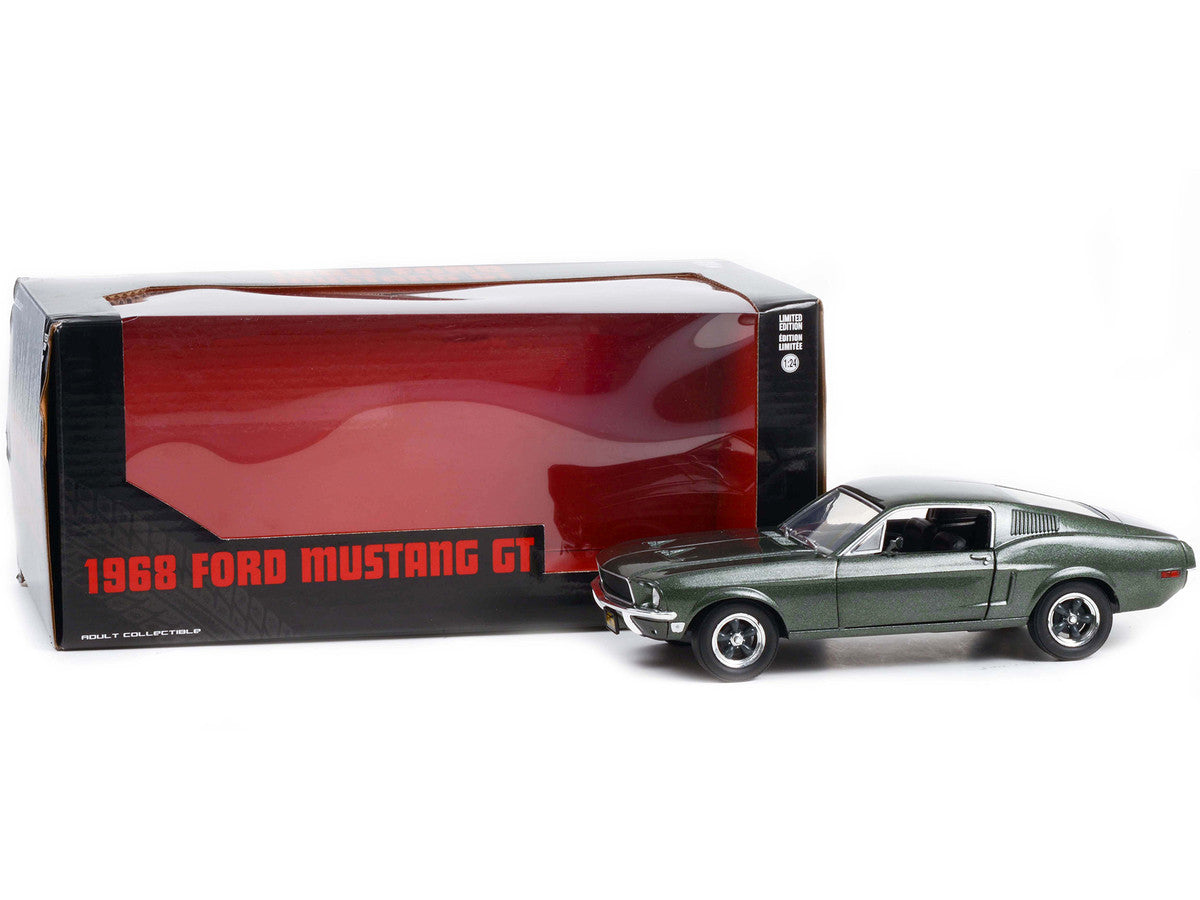 1968 Ford Mustang GT Fastback Highland Green Metallic 1/24 Diecast Model Car by Greenlight LuxuryLifeWay Online Store