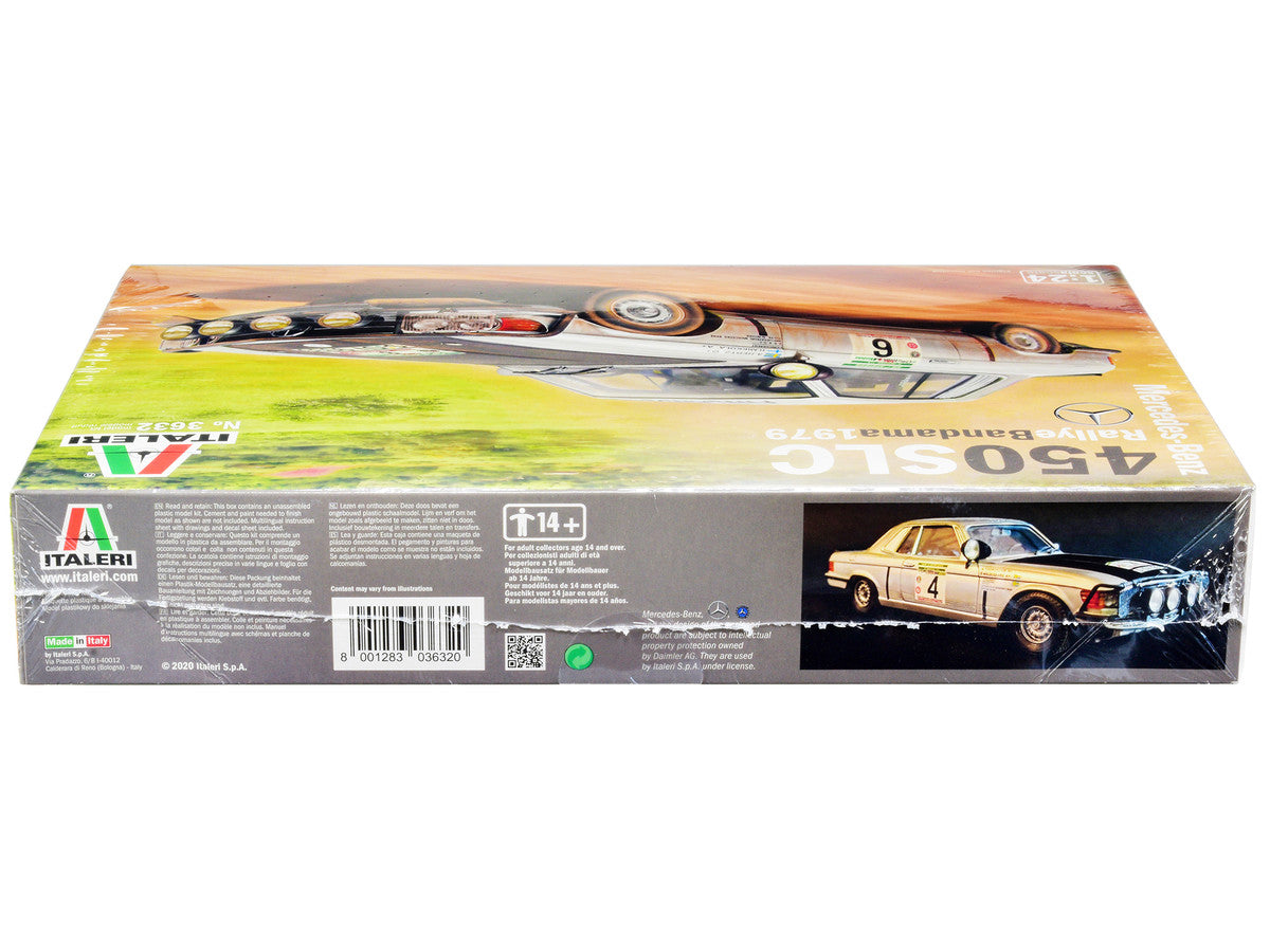 Skill 3 Model Kit Mercedes-Benz 450 SLC Winner "Rallye Bandama Ivory Coast" (1979) 1/24 Scale Model by Italeri LuxuryLifeWay Online Store