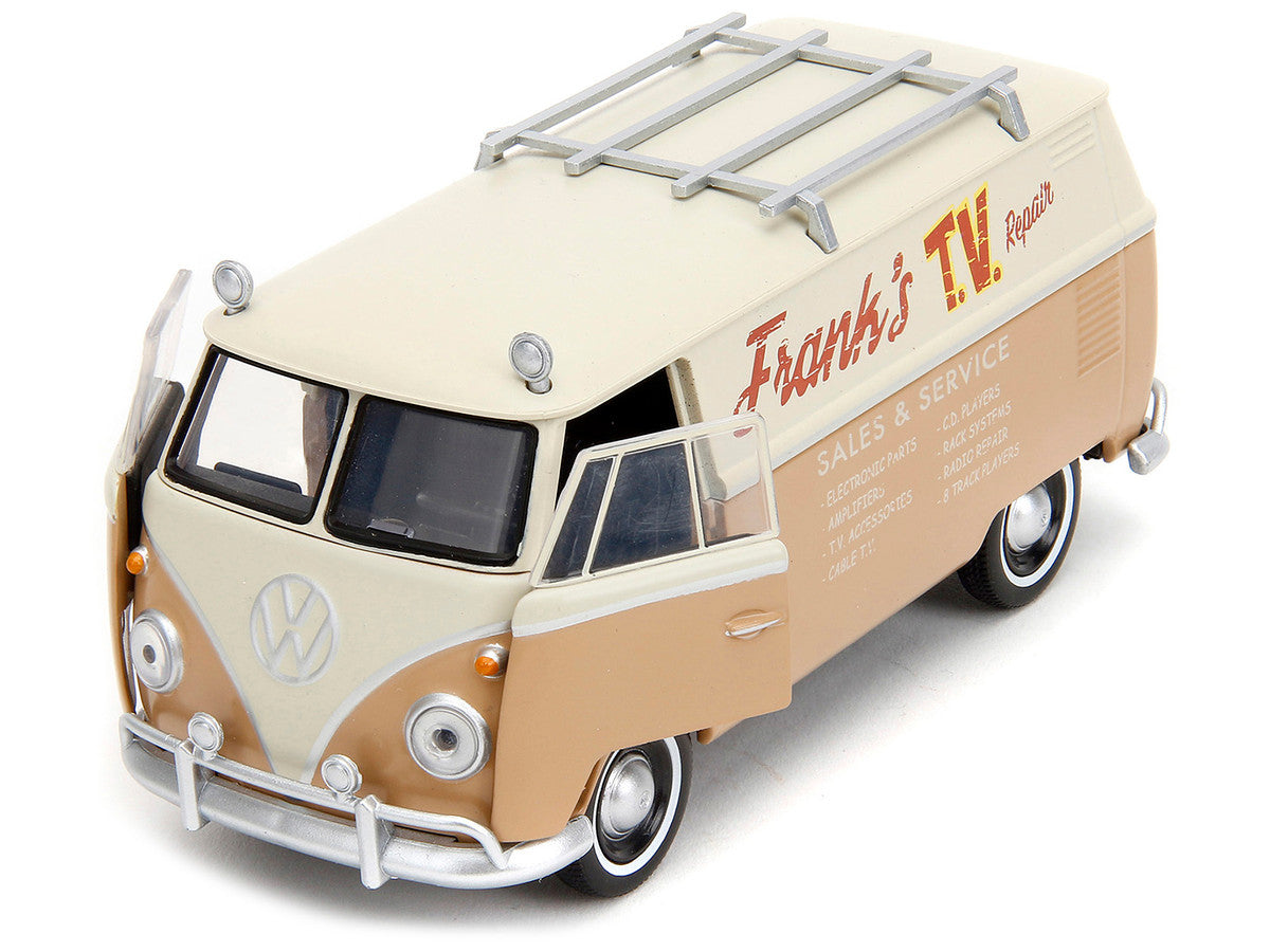Volkswagen Bus "WheelJack" Tan and Beige "Frank's TV Repair" "Transformers: Rise of the Beasts" (2023) Movie "Hollywood Rides" Series 1/32 Diecast Model Car by Jada LuxuryLifeWay Online Store