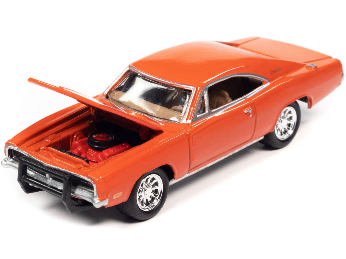 1969 Dodge Charger R/T Orange "Country Charger" 1/64 Diecast Model Car by Johnny Lightning LuxuryLifeWay Online Store