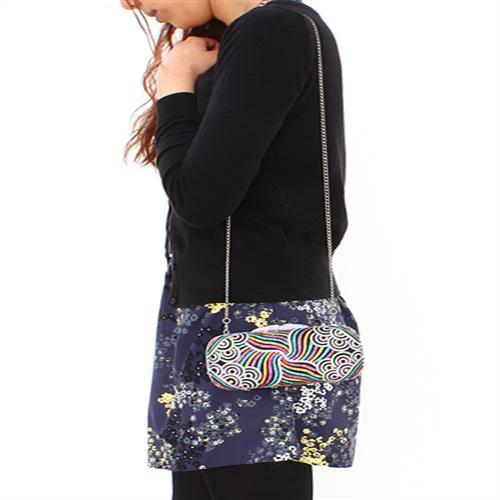 LO2365 - Imitation Rhodium White Metal Clutch with Top Grade Crystal in Multi Color LuxuryLifeWay Online Store