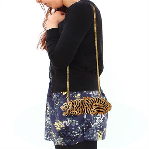 LO2371 - Gold White Metal Clutch with Top Grade Crystal in Multi Color LuxuryLifeWay Online Store