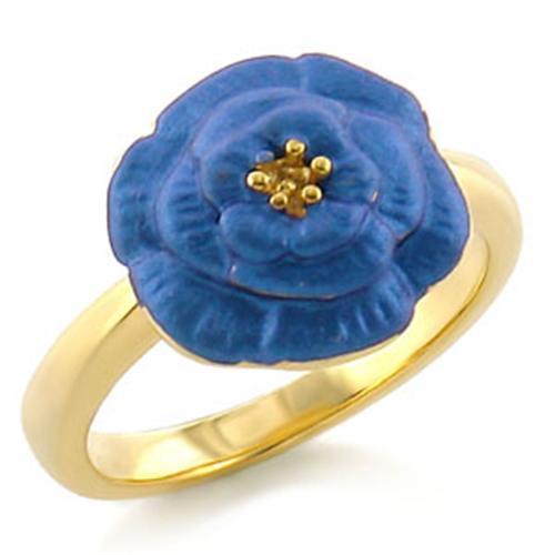 LO469 - Gold White Metal Ring with No Stone LuxuryLifeWay Online Store