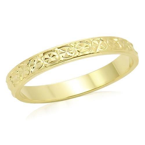 LO995 - Gold Brass Ring with No Stone LuxuryLifeWay Online Store