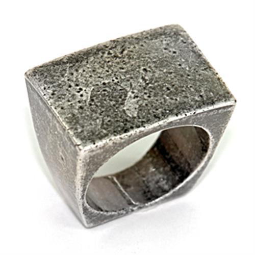 LOA057 - Ruthenium Brass Ring with No Stone LuxuryLifeWay Online Store