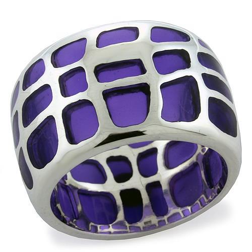 LOAS1076 - High-Polished 925 Sterling Silver Ring with No Stone LuxuryLifeWay Online Store