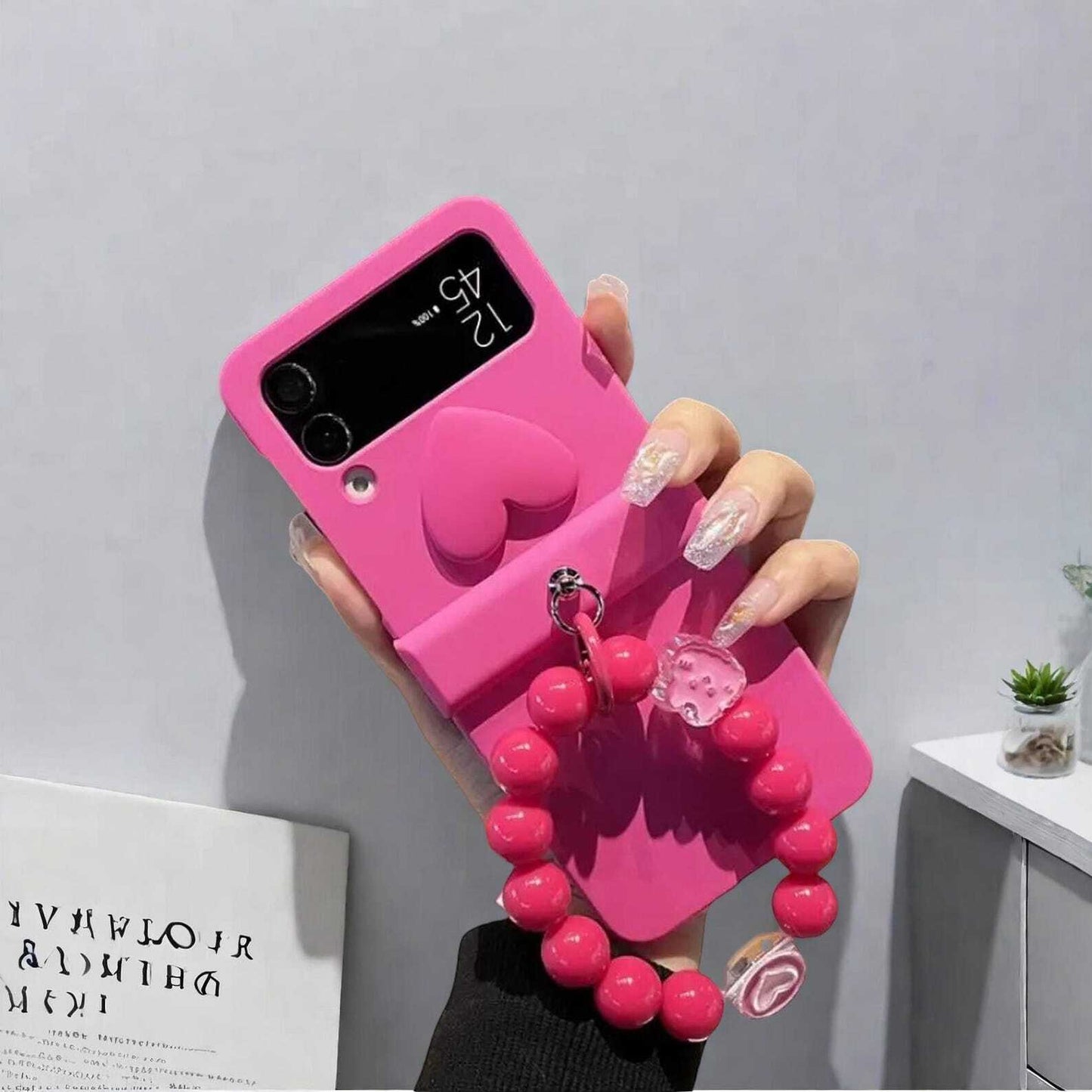 Cute Bracelet Hinge Case for Samsung Galaxy Z Flip 3 4 5 - Stylish and Protective Cover with Secure Grip for Zflip5 Phones LuxuryLifeWay Online Store
