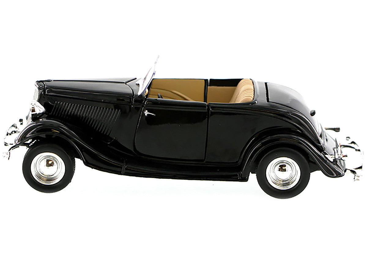 1934 Ford Coupe Convertible Black 1/24 Diecast Model Car by Motormax LuxuryLifeWay Online Store