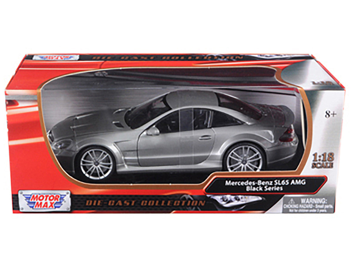 Mercedes SL65 AMG Black Series (R230) Grey 1/18 Diecast Model Car by Motormax LuxuryLifeWay Online Store